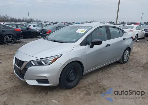 2020 Nissan Versa S Xtronic Cvt z USA, uszkodzony, nr VIN 3N1CN8DV6LL843214